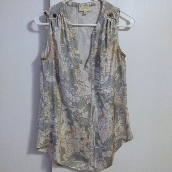 Silky map blouse - Picture 3 of 9